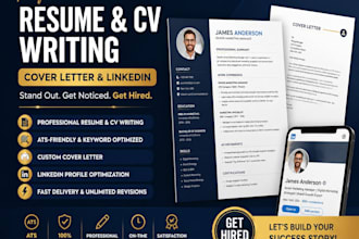 create professiuonal resume cv writing cover letter linkedin services build