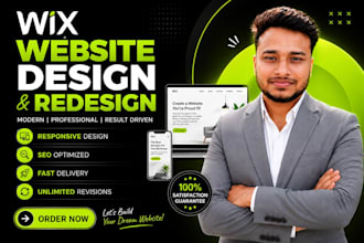 design wix or redesign a wix website design or wix online store