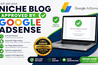 get your niche blog approved by google adsense guaranteed