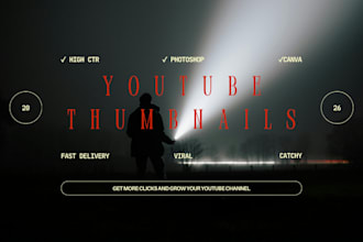 design catchy youtube thumbnails