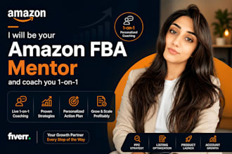 be your amazon fba mentor and coach you 1 on 1
