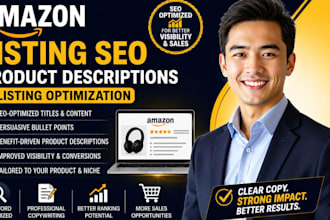 write amazon listing SEO with product descriptions and listing optimization