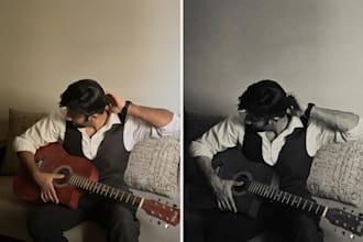 do professional photo editing and high end retouching