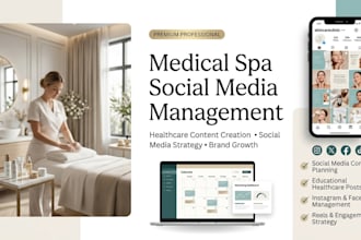be your medical spa social media manager for med spa marketing