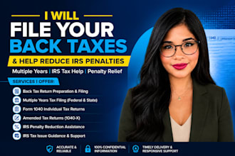 file your back taxes, file irs tax issue, reduce penlties and amend returns