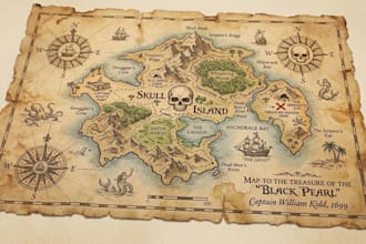 design custom treasure, pirate, and adventure maps
