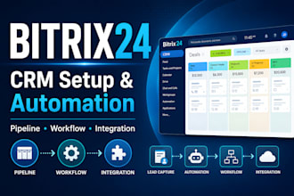 setup and automate your bitrix24 CRM, pipeline, and workflow
