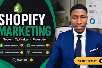 do shopify marketing and ecommerce website promotion
