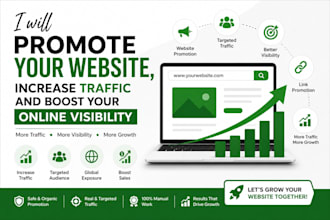 promote your website, increase traffic and boost your online visibility