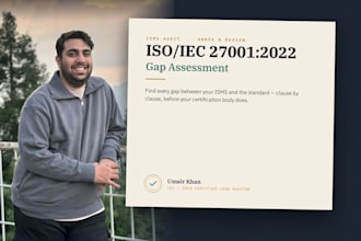 conduct an iso 27001 gap assessment for your isms