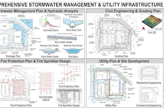 do stormwater plan hydraulic calculation drainage plan fire protection sprinkler
