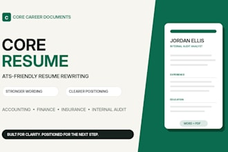 rewrite your accounting, finance, insurance, or audit resume