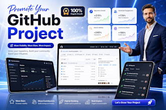do organic github promotion for your github project to increase visibility