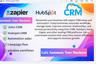 setup hubspot CRM automation sales pipeline workflows forms and email