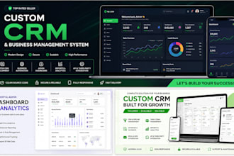 develop a custom CRM and business management system