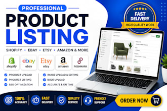 upload products to shopify, ebay, amazon, and woocommerce