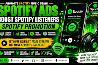 promote spotify music using spotify ads boost spotify listener spotify promotion