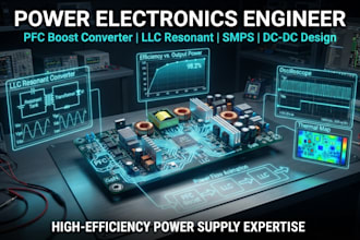design pfc boost converter  llc resonant converter smps dc dc converter