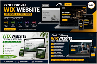 design or redesign a professional wix website