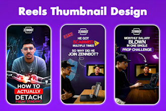 design high CTR reels thumbnails for instagram