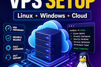 set up and secure a linux or windows vps server