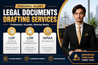 draft lop lor and hipaa authorization for personal injury