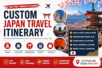 create a personalized japan travel itinerary for your trip