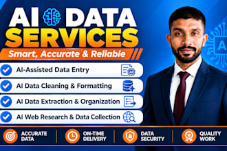 ai assisted data entry, web research and data collection