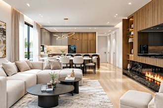 create realistic 3d interior visualization for kitchen, closet and apartments