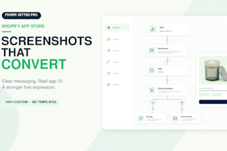 design shopify app store screenshots