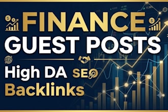 provide finance guest posts with high da SEO backlinks