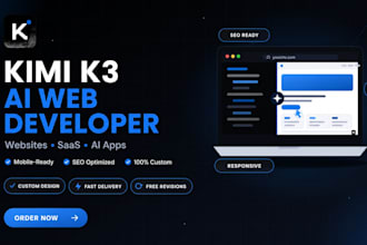 build kimi k3 ai websites as your kimi k3 developer and kimi k3 webapp expert