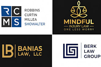 do modern professional logo for law, legal, lawyer, attorney law firm for your