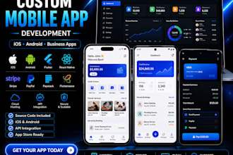 develop a custom mobile app for ios app, android business needs, custom app