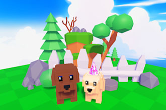 create low poly roblox assets