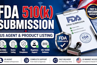 prepare fda 510 submission, medical device registration, and device listing