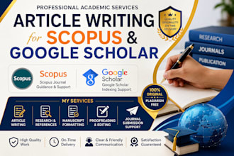 write articles for google scholar and scopus journals