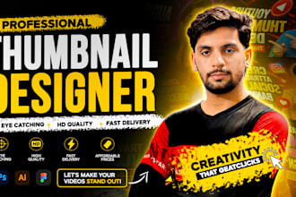 design high CTR youtube thumbnails