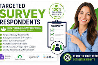 gather real survey respondents to fill online survey with survey promotion