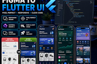 convert figma, xd, PSD to flutter responsive UI