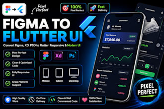 convert figma design to flutter responsive UI