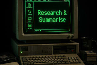 web research and information gathering