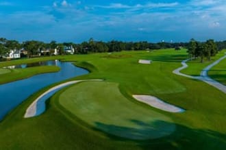 design 3d golf course, sport complex, landscape pack, golf hole layout