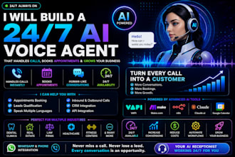 develop ai receptionist or voice agent for business