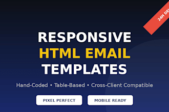code a responsive HTML email template