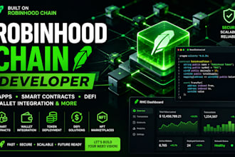 build robinhood chain dapps smart contracts and web3 solutions