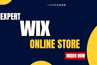 design wix online store for you