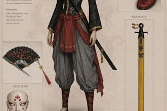 create costume designs for your next movie, game