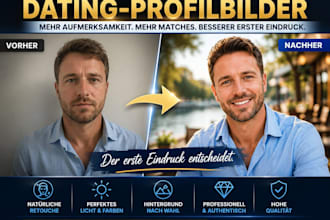 professionelle bildbearbeitung für dating profile