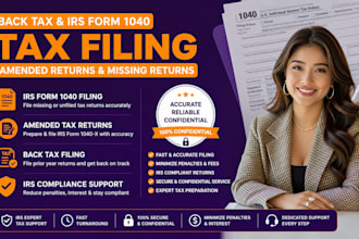 file back taxes, amended tax returns, and missing irs form 1040 returns